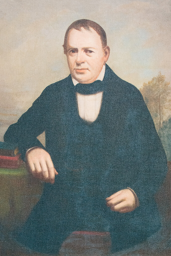 Antonio Fattorini (1797-1859), founder of A Fattorini the Jeweller, who walked from Bellagio on Lake Como to Yorkshire in 1815 and opened his first shop in Harrogate in 1831.